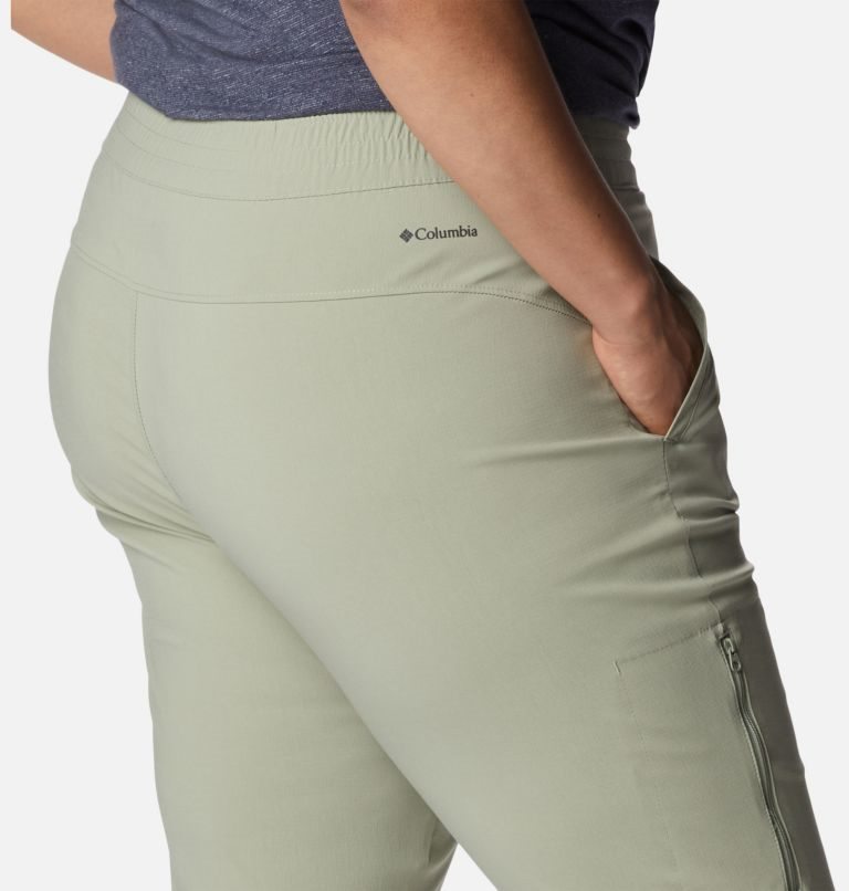 Women's Columbia On The Go Pants Olive | Plus Size CA-HA58L